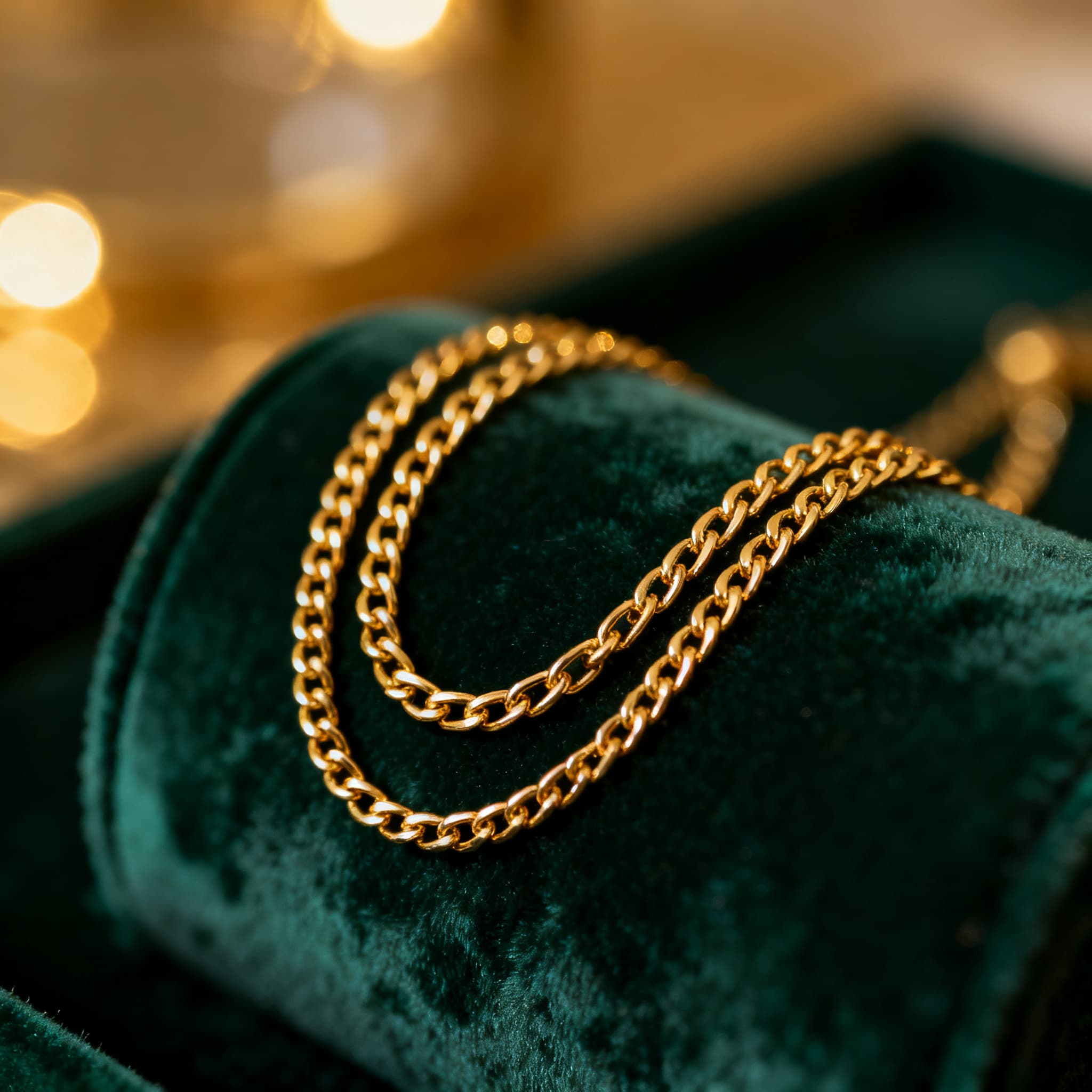 Jewelry on a textured surface