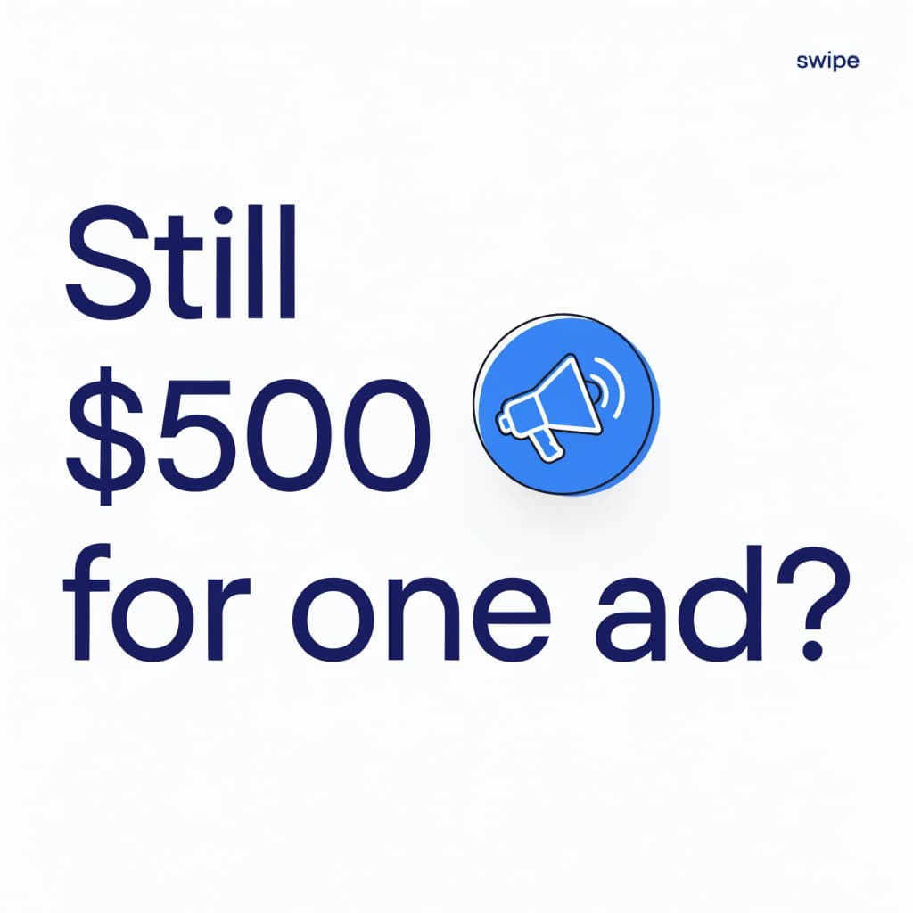 A carousel cover slide: Still $500 for one ad?